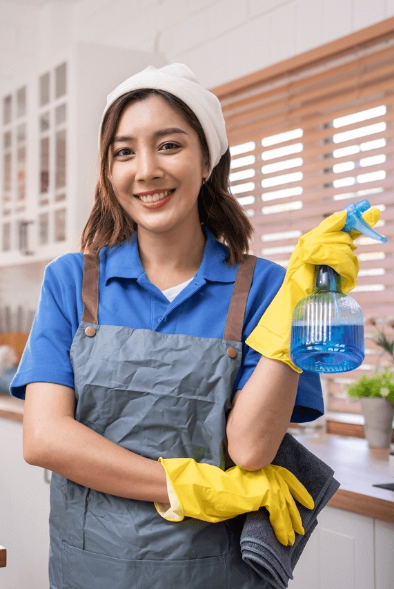 cleaning service woman
