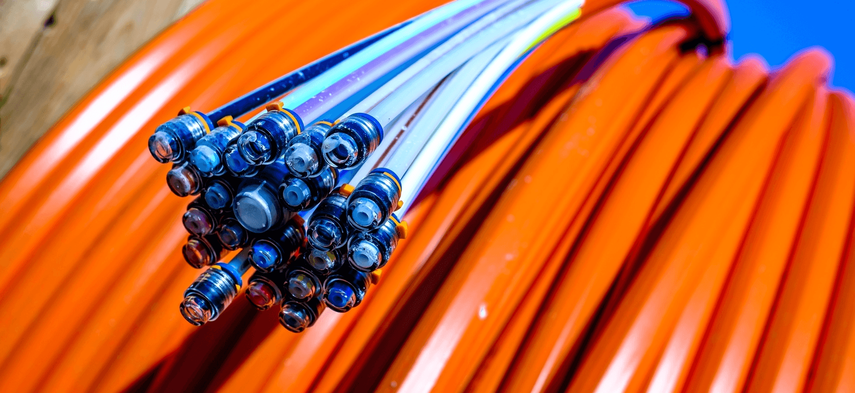 Hydrovac excavation for fiber optic utility work