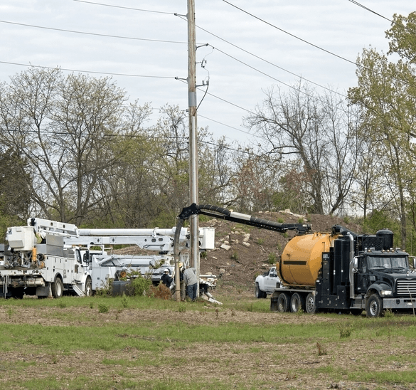 Power Line Excavation Service